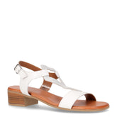 Sandalo con tacco bianco argento - Sandali Con Tacco Donna | Boscaini Scarpe