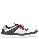 Sneaker in tessuto ed ecopelle blu bianco - Sneakers Uomo | Boscaini Scarpe