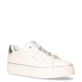 Sneaker in ecopelle bianco argento | Boscaini Scarpe