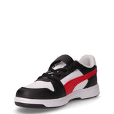 Rebound Slam sneaker in ecopelle bambino nero rosso bianco | Boscaini Scarpe