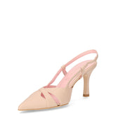 Décolleté slingback a punta in ecopelle nude | Boscaini Scarpe