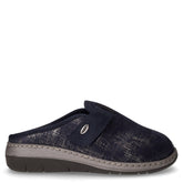 Dasa ciabatta in tessuto effetto melange blu | Boscaini Scarpe