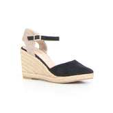 Sandalo con zeppa nero - Sandali Con Tacco Donna | Boscaini Scarpe