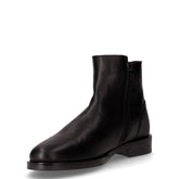 Stivaletto in pelle con zip nero | Boscaini Scarpe