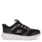 Go Run 400 V2 Tetra Speed sneaker slip on bambina in tessuto nero - SKECHERS | Boscaini Scarpe