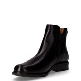 Stivaletto in pelle con zip nero | Boscaini Scarpe