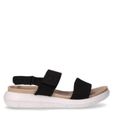 Sandalo sportivo in tessuto traforato nero - Comfort Donna | Boscaini Scarpe