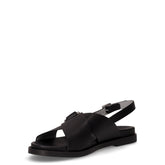 Sandalo in pelle nero | Boscaini Scarpe
