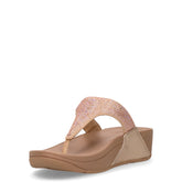 Lulu crystal embellished infradito latte beige | Boscaini Scarpe