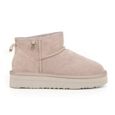 Stivaletto caldo in pelle taupe | Boscaini Scarpe