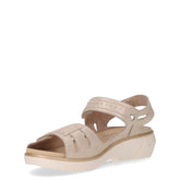 Sandalo con zeppa beige | Boscaini Scarpe