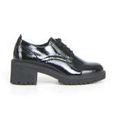 Francesina stile inglese con tacco black - Mid Season Sale Stringate Donna | Boscaini Scarpe