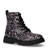 Anfibio in ecopelle stampa floreale bambina nero | Boscaini Scarpe