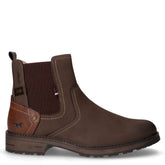 Stivaletto in ecopelle con zip mokka | Boscaini Scarpe