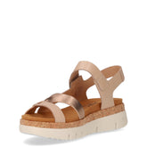 Sandalo con zeppa champagne | Boscaini Scarpe