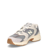 530 sneaker in ecopelle e tessuto grigio | Boscaini Scarpe