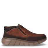 Polacchino in ecopelle con zip marrone | Boscaini Scarpe