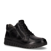 Sneaker in pelle con zip nero - Comfort Donna | Boscaini Scarpe