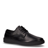 Stringata casual in pelle nero | Boscaini Scarpe