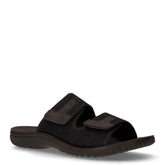 Ciabatta aperta in ecopelle nero | Boscaini Scarpe