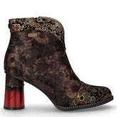 Tronchetto in pelle con zip caffè - Tronchetti Donna | Boscaini Scarpe