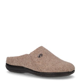 Ciabatta da casa in tessuto tortora - VALLEVERDE | Boscaini Scarpe