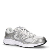 480 sneaker in tessuto ed ecopelle ragazza argento grigio | Boscaini Scarpe