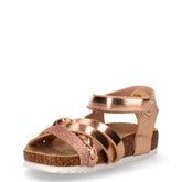 Sandalo in ecopelle bambina champagne | Boscaini Scarpe