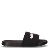 Slide Mix ciabatta in gomma nero bianco | Boscaini Scarpe