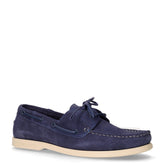 Navigator stringata in pelle denim blue - Scarpe da barca | Boscaini Scarpe