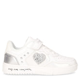 Sneaker in ecopelle bambina bianco - Sneakers Bambina | Boscaini Scarpe