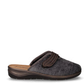 Ciabatta in tessuto con strappo grigio | Boscaini Scarpe