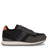 Sneaker in ecopelle e tessuto nero - Sneakers Uomo | Boscaini Scarpe