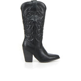 Stivale camperos con tacco black - Mid Season Sale Stivali Donna | Boscaini Scarpe