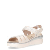 Sandalo con zeppa bianco | Boscaini Scarpe