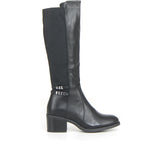 Stivale con tacco black - Stivali Con Tacco Donna | Boscaini Scarpe