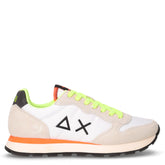 Tom Fluo sneaker in pelle e tessuto bianco | Boscaini Scarpe