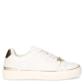 Kiki 01 sneaker in pelle bianco oro - Sneakers Donna | Boscaini Scarpe