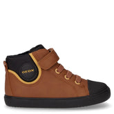 Gisli polacchino sportivo bambino in ecopelle tabacco nero - Scarpe Bambini | Boscaini Scarpe