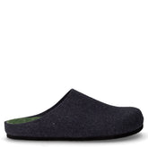 Loco ciabatta in tessuto blu bottiglia | Boscaini Scarpe