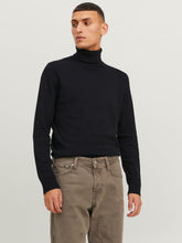 ìMaglione dolcevita in cotone nero | Boscaini Scarpe