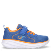 HRO sneaker in tessuto ed ecopelle bambino blu arancio | Boscaini Scarpe