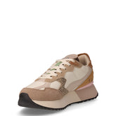 Stargirl Multicolor sneaker in tessuto e pelle beige marrone | Boscaini Scarpe