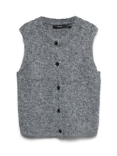 Gilet in maglia con bottoni grigio | Boscaini Scarpe