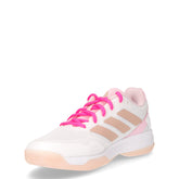 Ubersonic scarpa da tennis ragazza in tessuto bianco argento rosa | Boscaini Scarpe