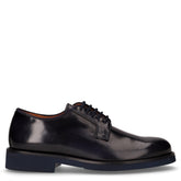 Stringata in pelle blu | Boscaini Scarpe