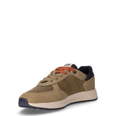 Travis Authentic sneaker in tessuto e pelle kaki navy | Boscaini Scarpe