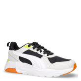 Trinity 2 sneaker in ecopelle e tessuto bianco nero | Boscaini Scarpe