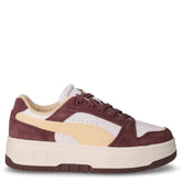 Rebound Femme Low sneaker in pelle ed ecopelle con platform cocco crema bianco - PUMA DONNA | Boscaini Scarpe