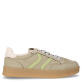Sneaker in tessuto ed ecopelle salvia | Boscaini Scarpe